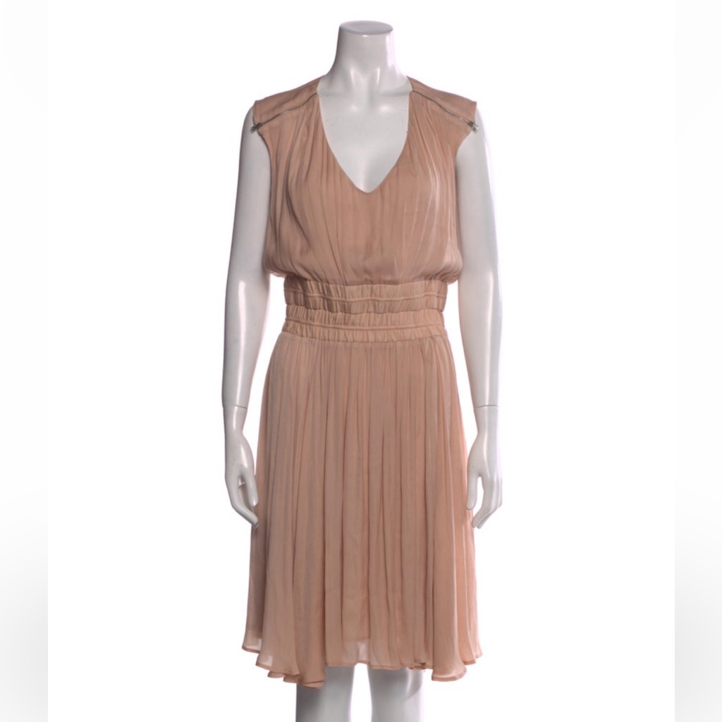 Iro, Silk, V Neck Knee Length Dress, Small, Maternity